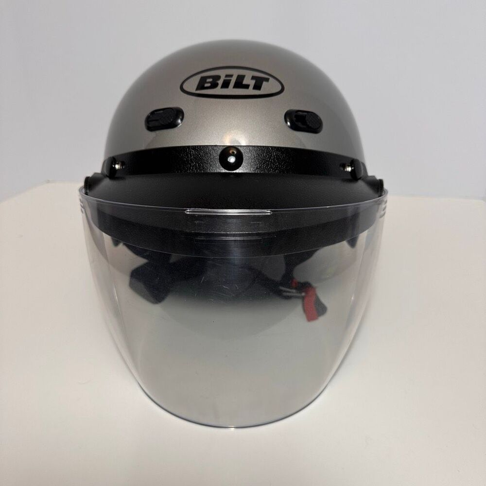 BilT Falcon ½ Helmet Pearl Gray S Dot FMVSS #218 Certified New